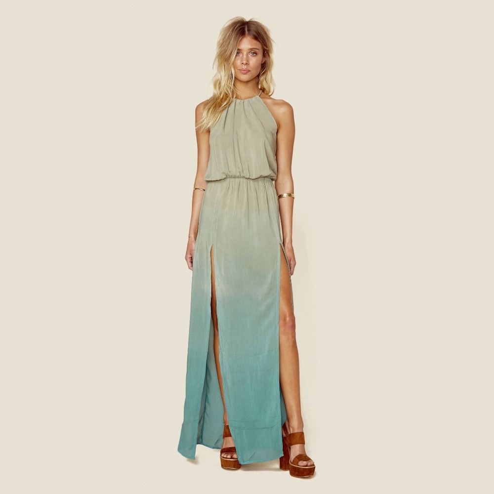 2 Slit Halter Dress